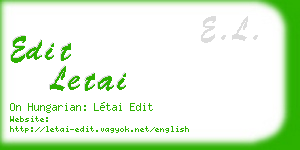 edit letai business card